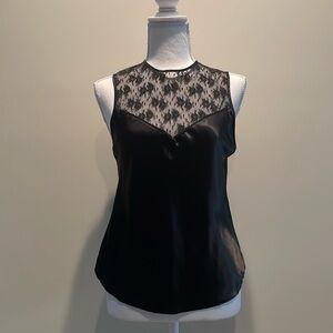 Indulgence Black Lace & Silky Top. EUC